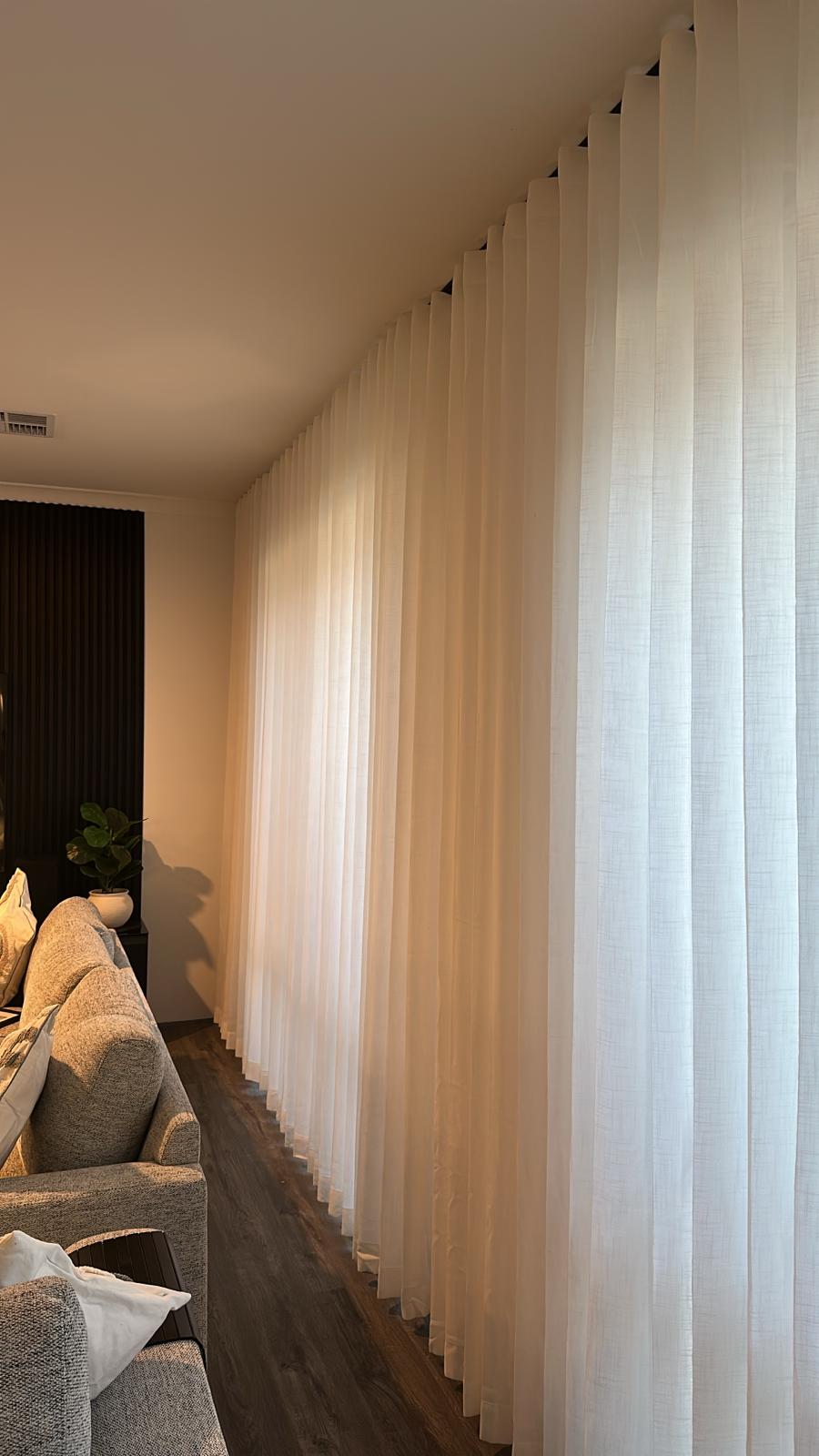 s fold white color linen blend sheer curtain s fold white color linen blend sheer curtain