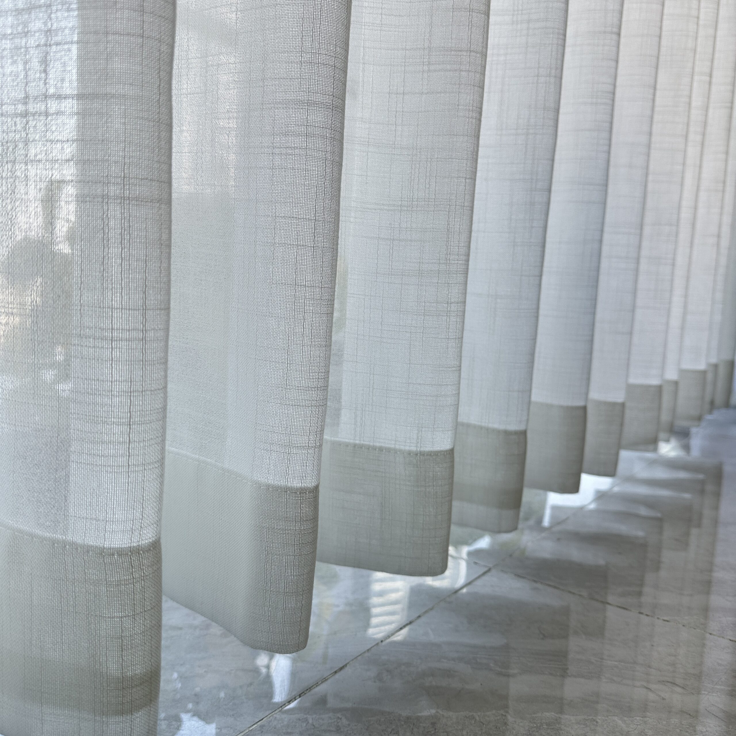 s fold white color linen blend sheer curtain s fold white color linen blend sheer curtain