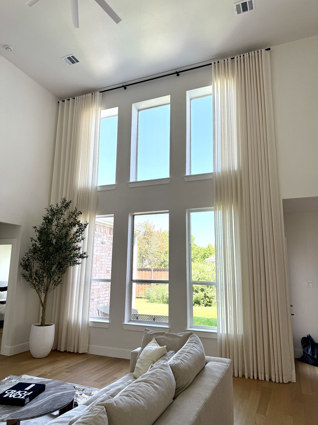 elegant ripple fold sheer curtain for high window elegant ripple fold sheer curtain for high window