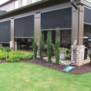 extemotorized weatherproof outdoor zipper track blinds