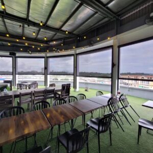 sunscreen outdoor motorized electric zip track roller blinds