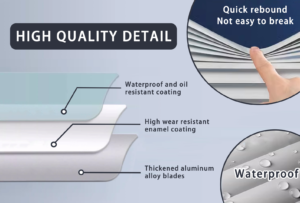 aluminium horizontal venetian blinds