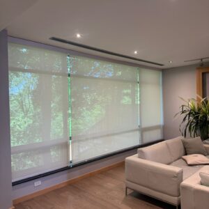 smart control motorized semi blackout roller shades