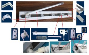 manual 89mm pvc vertical blinds