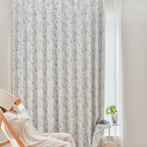 2887 1 French Country Floral Blackout Curtains Botanical Leaf Print Room Darkening Drapes 2 Panels