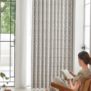 2887 3 1 Antibacterial Floral Blackout Curtains Rose Vine Botanical Print Drapes