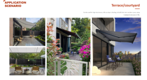 motorized full cassette heavy duty awning