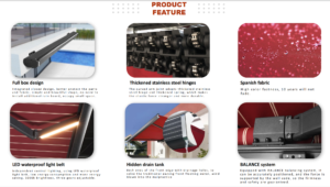 motorized full cassette heavy duty awning