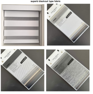 manual blackout double layer zebra blinds