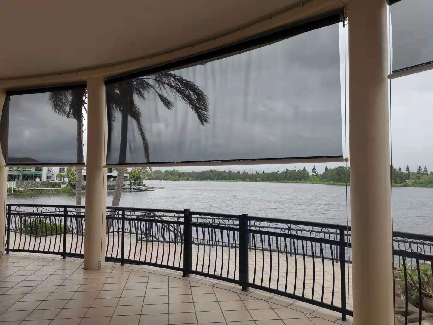 motorized wire steel guide outdoor blinds motorized wire steel guide outdoor blinds