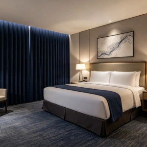 blackout curtain hotel room